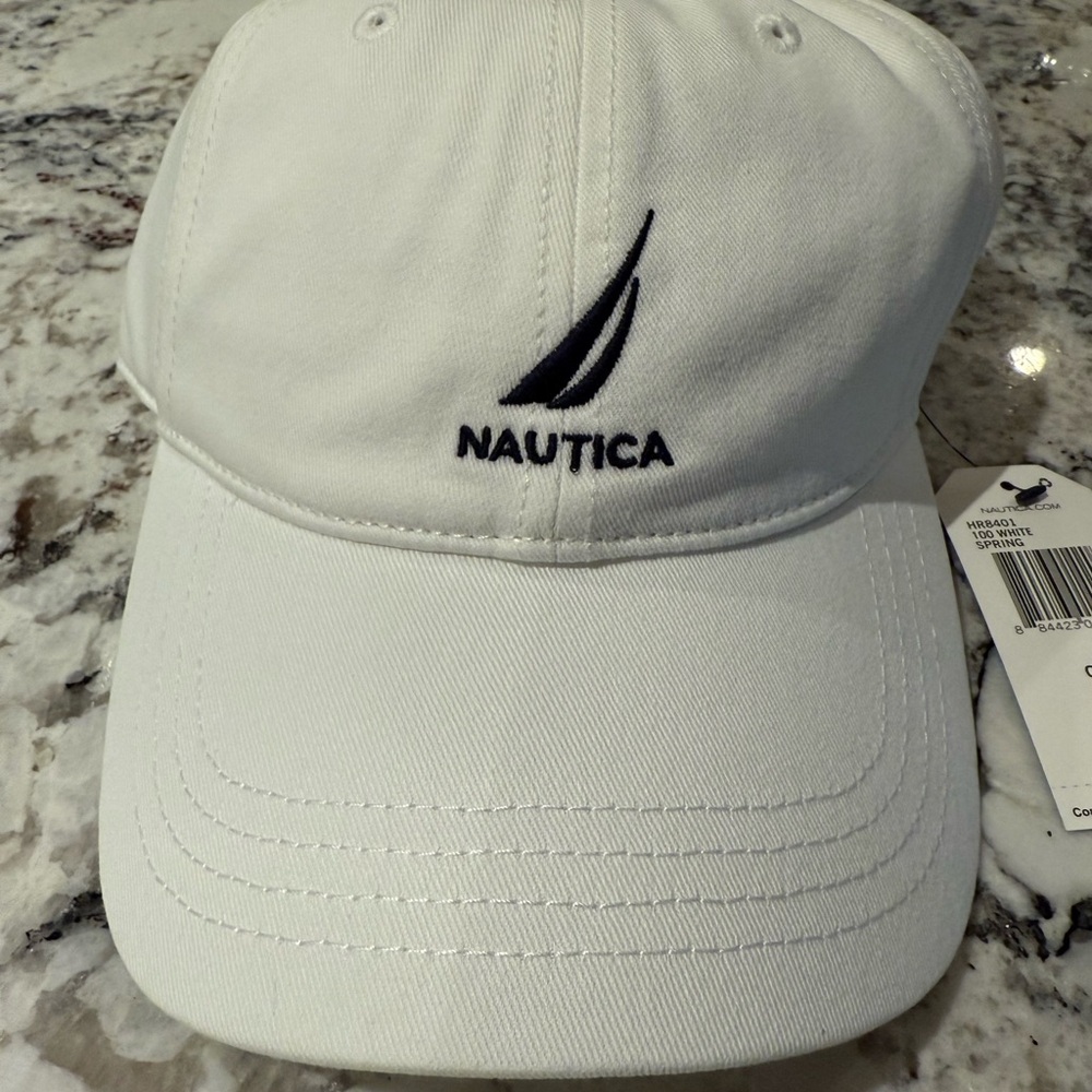 NWT Nautica Classic White Hat